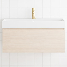 San Remo Wall Hung Single Vanity with Polymarble Countertop